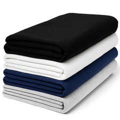 littogoose premium 4-pack swaddle blankets folded neatly in neutral tones for easy nursery styling