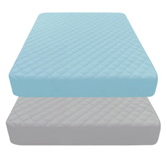 Littogoose Quilted Crib Mattress Protector cover demonstrates a snug 52x28 fit for standard cribs.