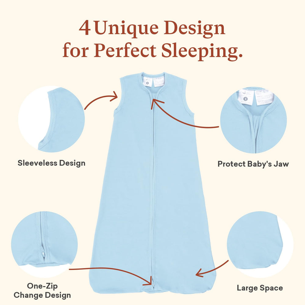 Littogoose toddler sleep sack 2T-4T back view shows relaxed grow-with-me fit