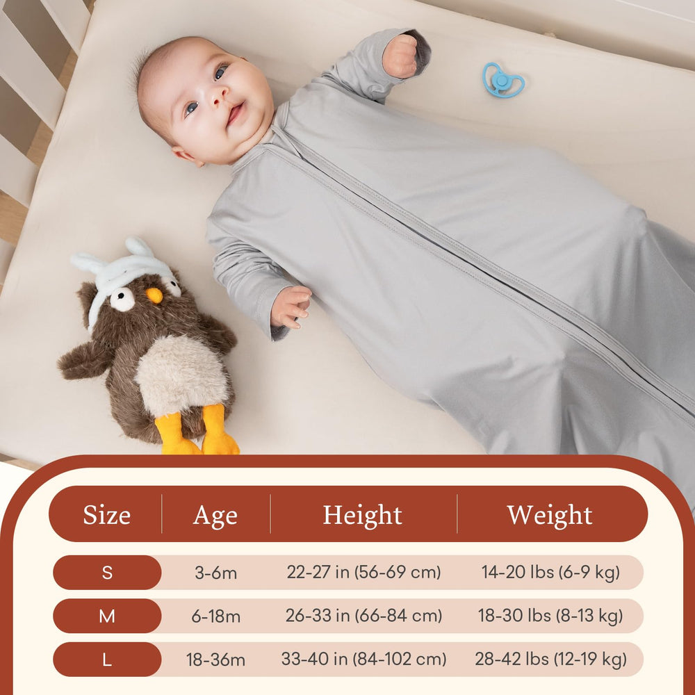 Littogoose transition-friendly sleep sack supports swaddle transition at night.