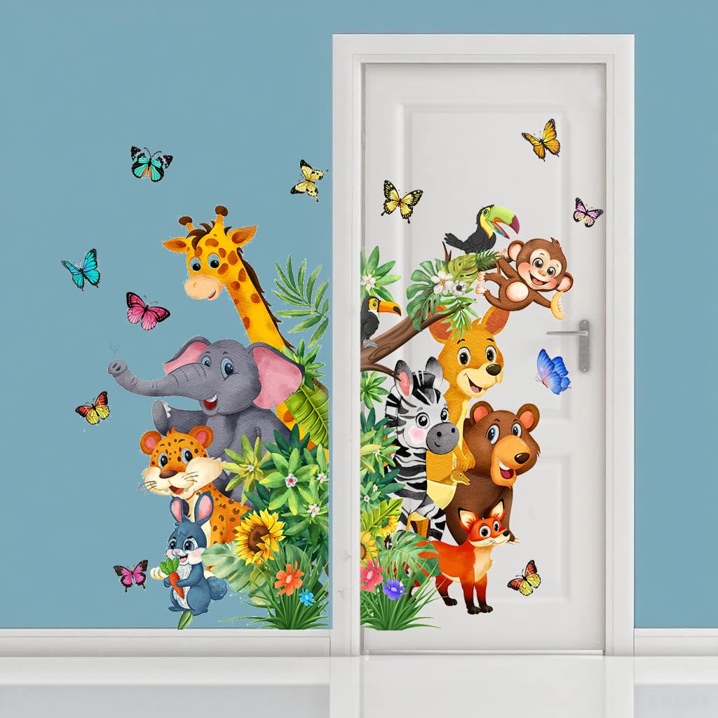 Litupic baby room decor with forest animals brightens nursery walls
