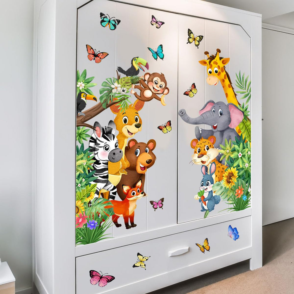 Litupic elephant safari sticker on wall inspires imaginative play spaces
