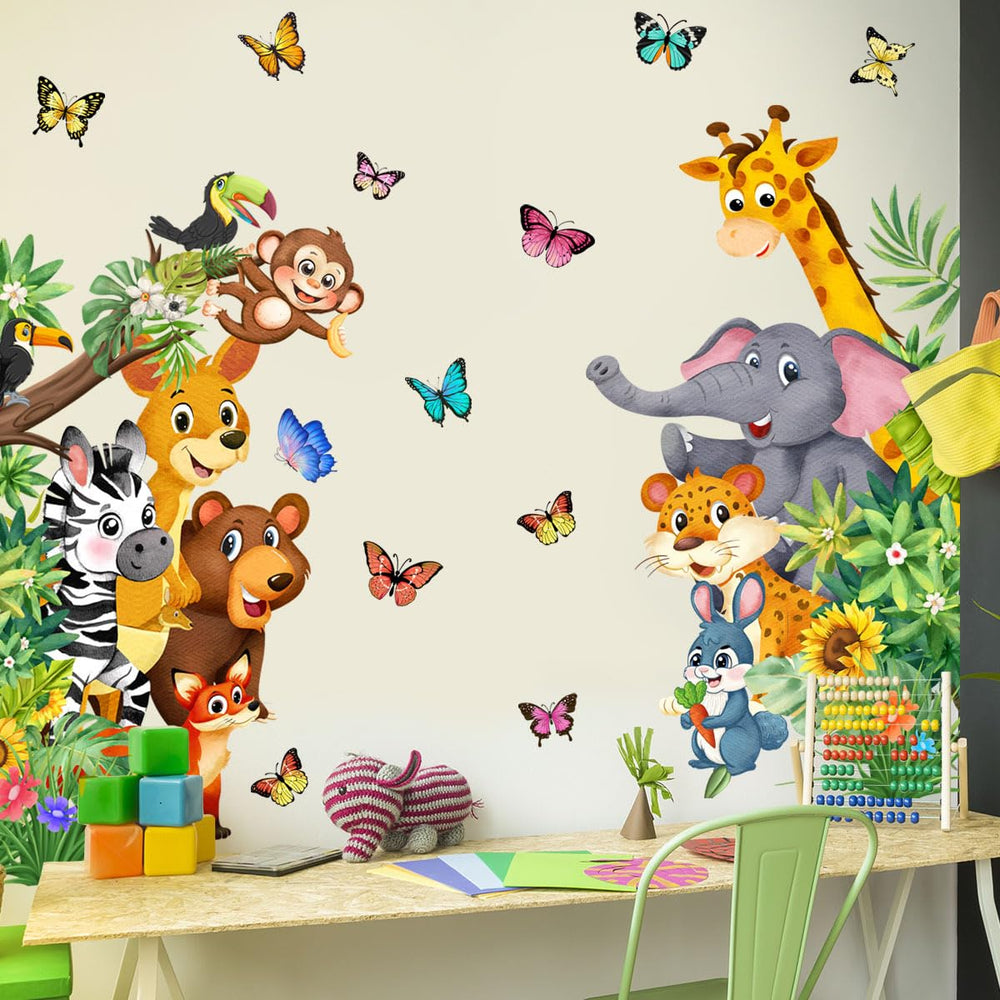 Litupic forest animal stickers packaging preview for quick room transformation