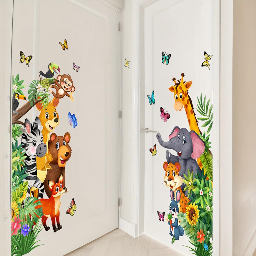 Litupic jungle decals suit smooth surfaces like walls or furniture