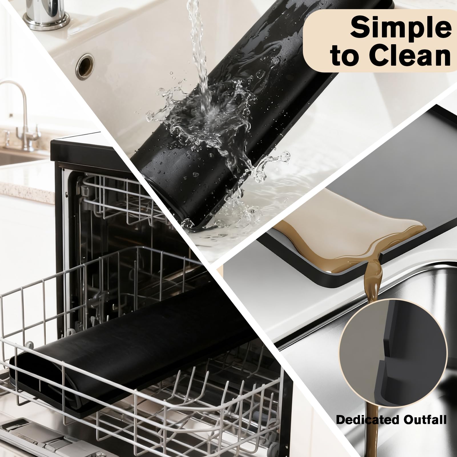 LITURTOO tamping mat anti-slip heat-resistant surface prevents slips