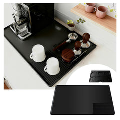 LITURTOO tamping mat on Ninja Luxe setup keeps countertops dry during prep