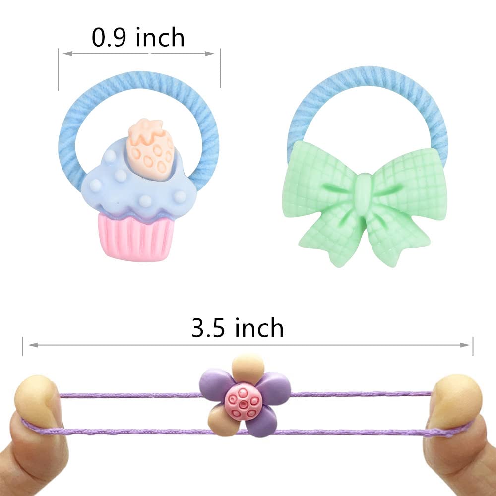 LIUCHENLIIVY lightweight hair ties for quick toddler ponytails and outfits.