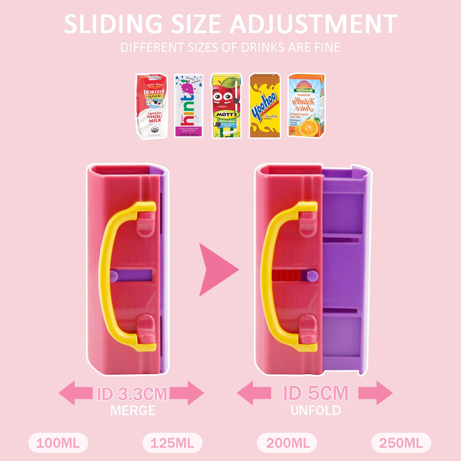 LIUHUIZEYU milk carton holder folds flat for easy storage and travel