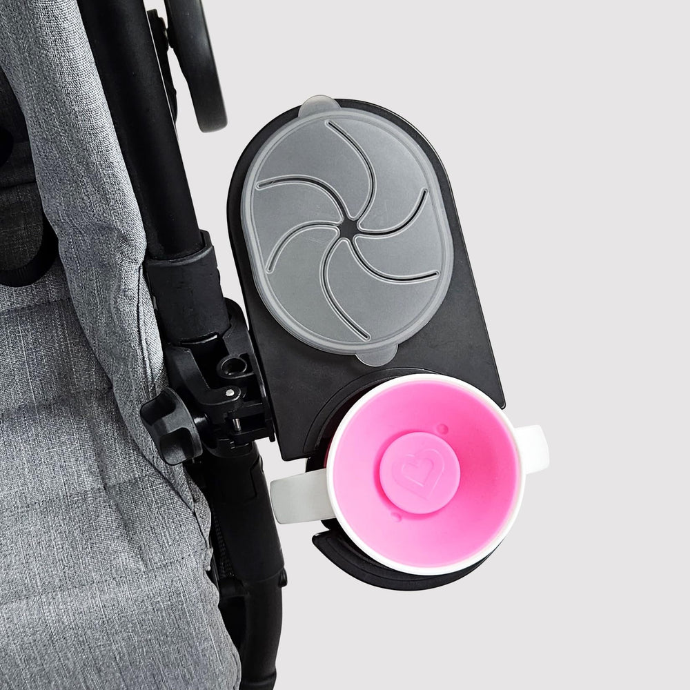 liuliuby bumper-bar clamp attachment fits strollers, carts, boosters securely
