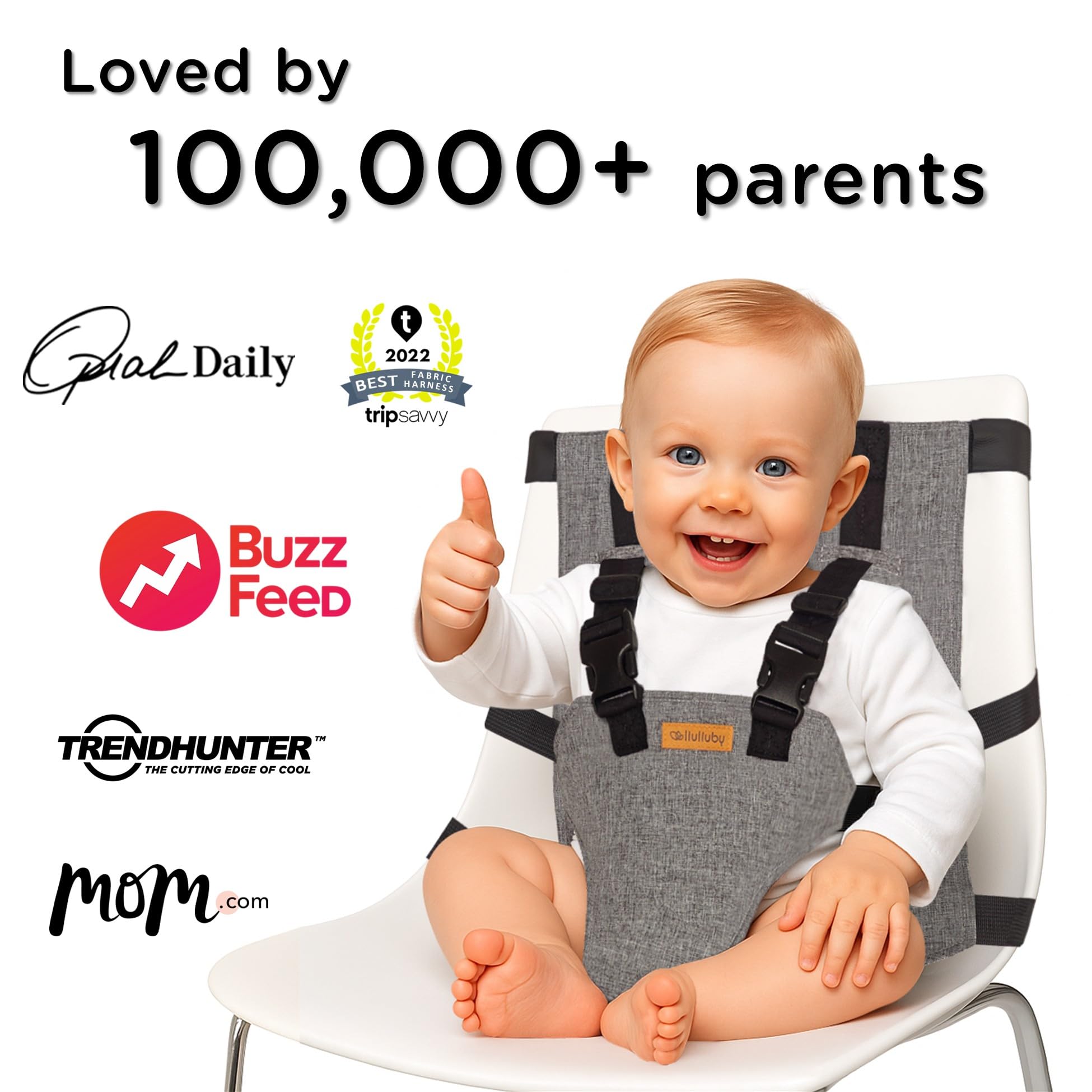 liuliuby Compact Travel High Chair travel-friendly and easy to carry.