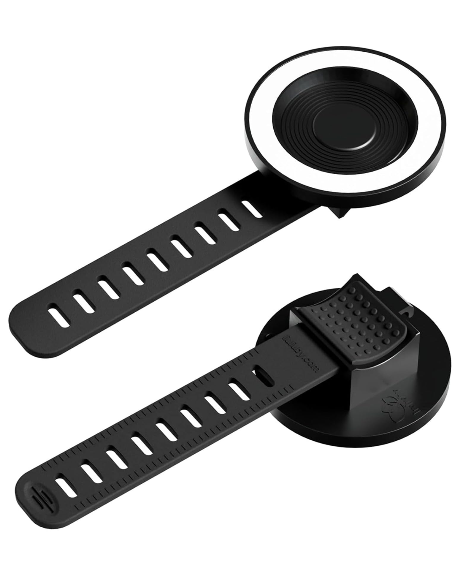 liuliuby magnetic phone holder on golf push cart enabling hands-free use