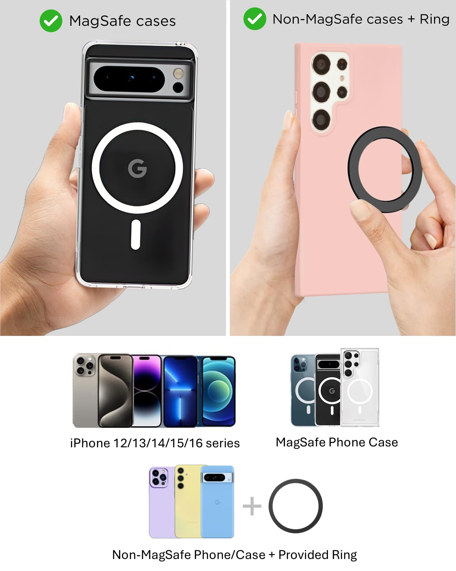 liuliuby magnetic phone holder rubber strap close-up secure bar grip