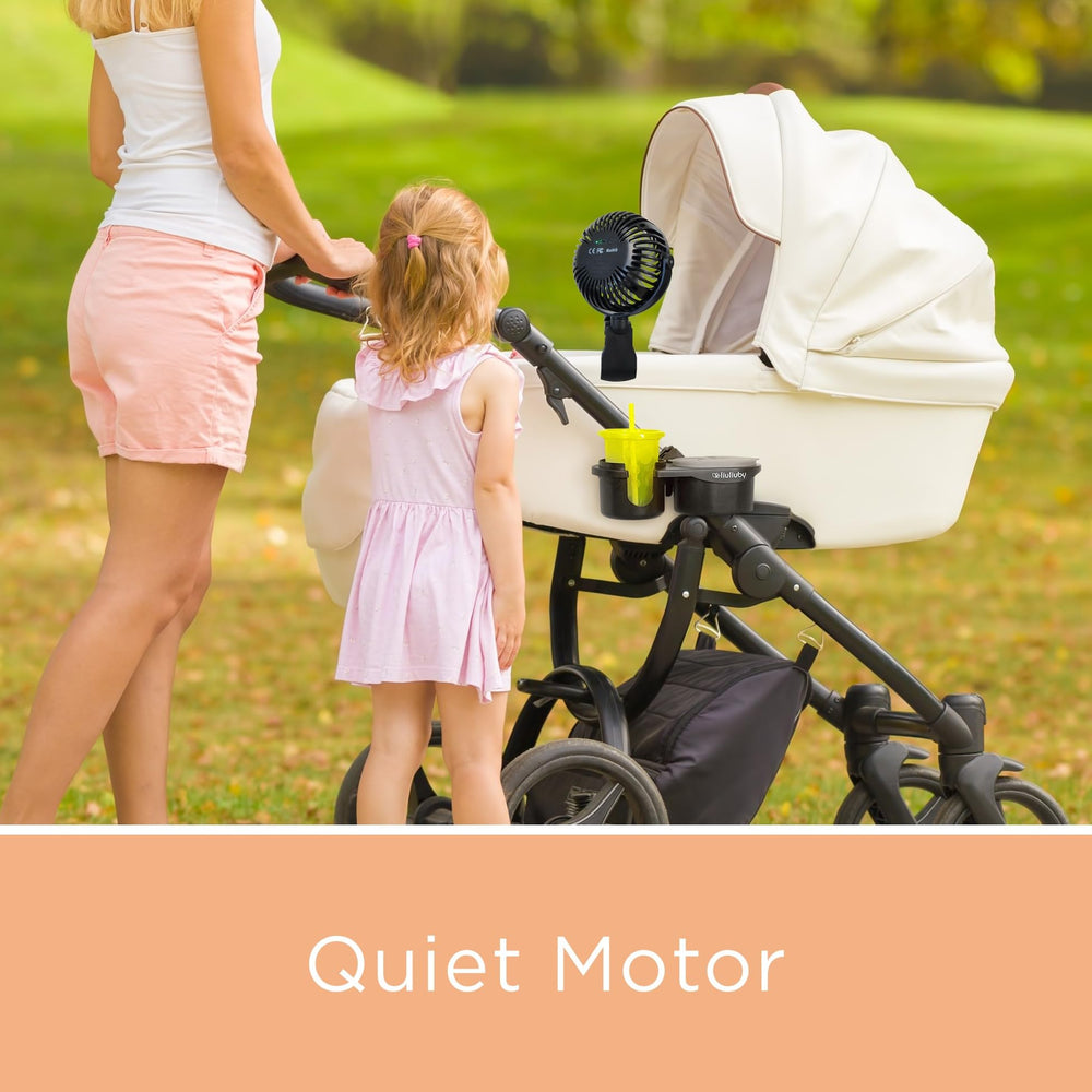 liuliuby stroller fan battery life lasts hours on low setting.