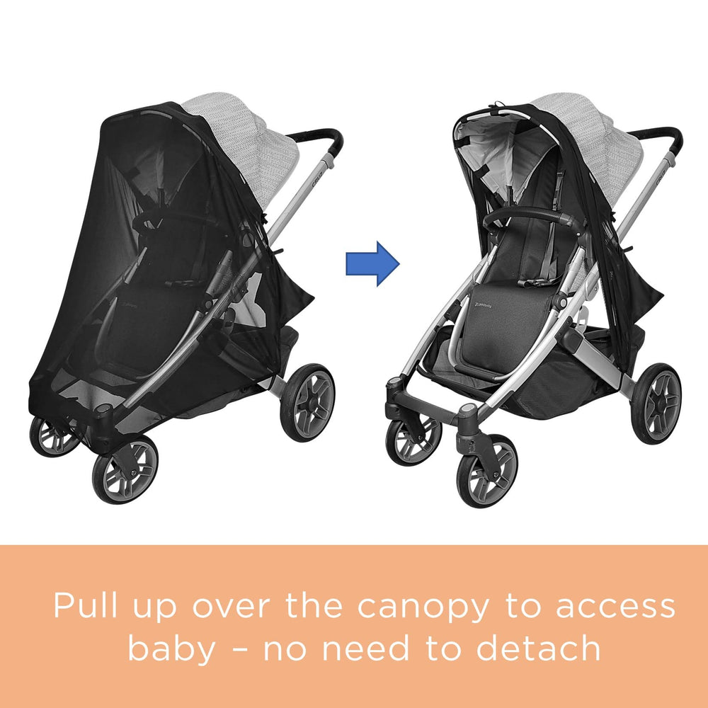 Liuliuby stroller sun shade cover universal-fit design suits most strollers for outdoor shading.