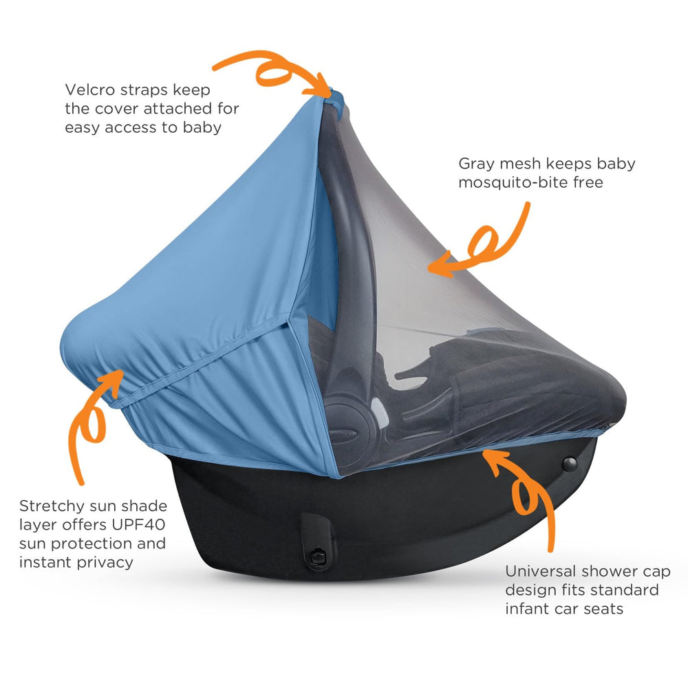 liuliuby Summer Car Seat Cover carry-handle opening for easy access