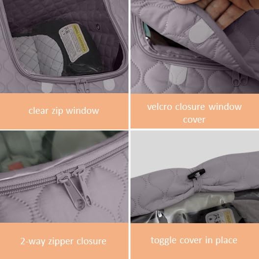 Liuliuby weather shield built-in handle opening enables easy carrying and transfer.