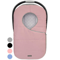 liuliuby winter carseat cover pink weatherproof shell shields baby from wind and rain