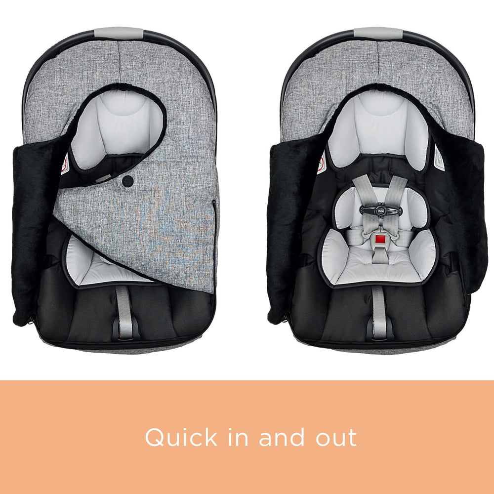 liuliuby winter carseat cover universal fit stretchy edges fit most seats