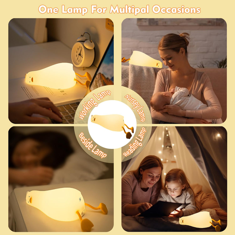LiuXxdym nursery decor duck lamp adds soft, whimsical charm