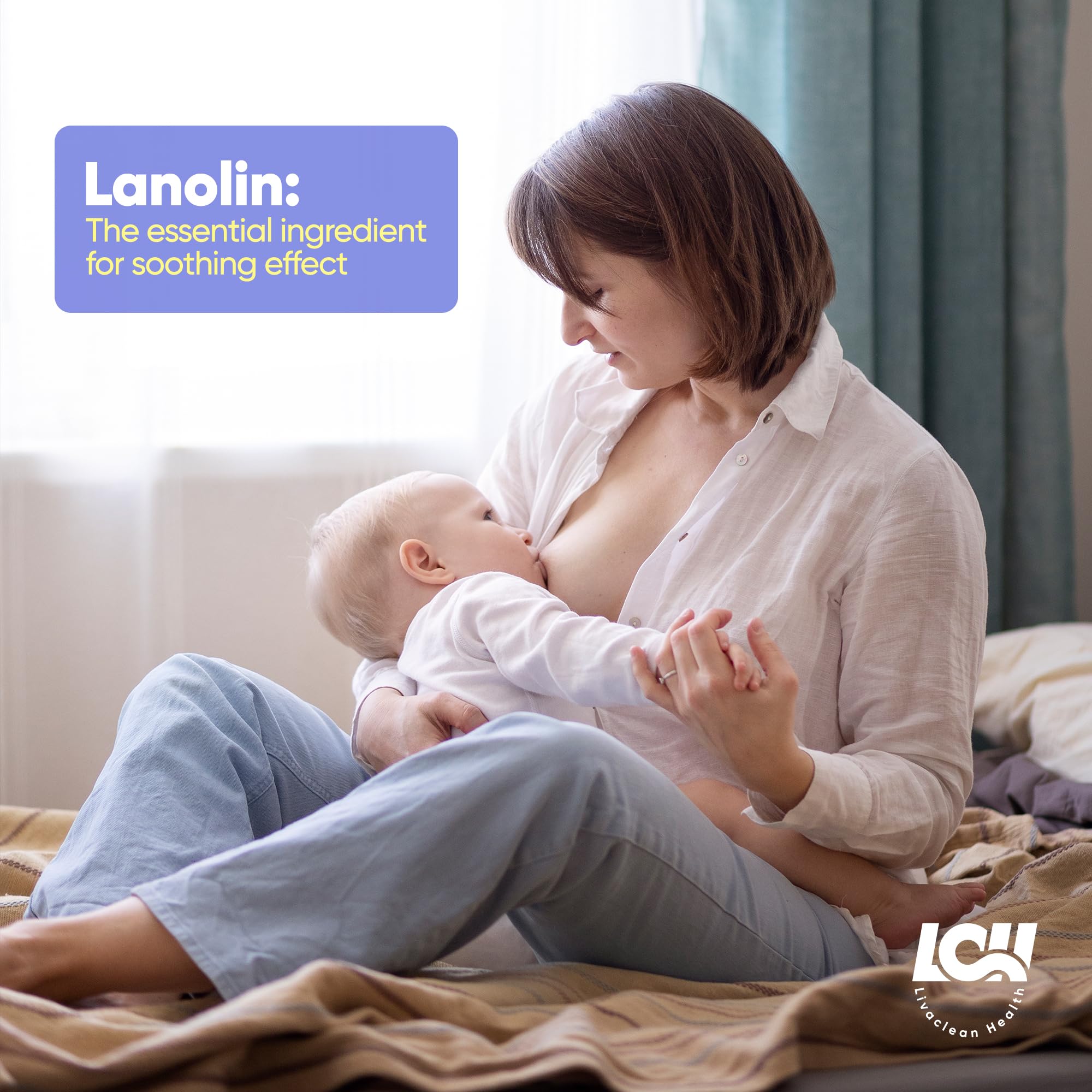 Livaclean Health hydrogel pads with lanolin for gentle moisture