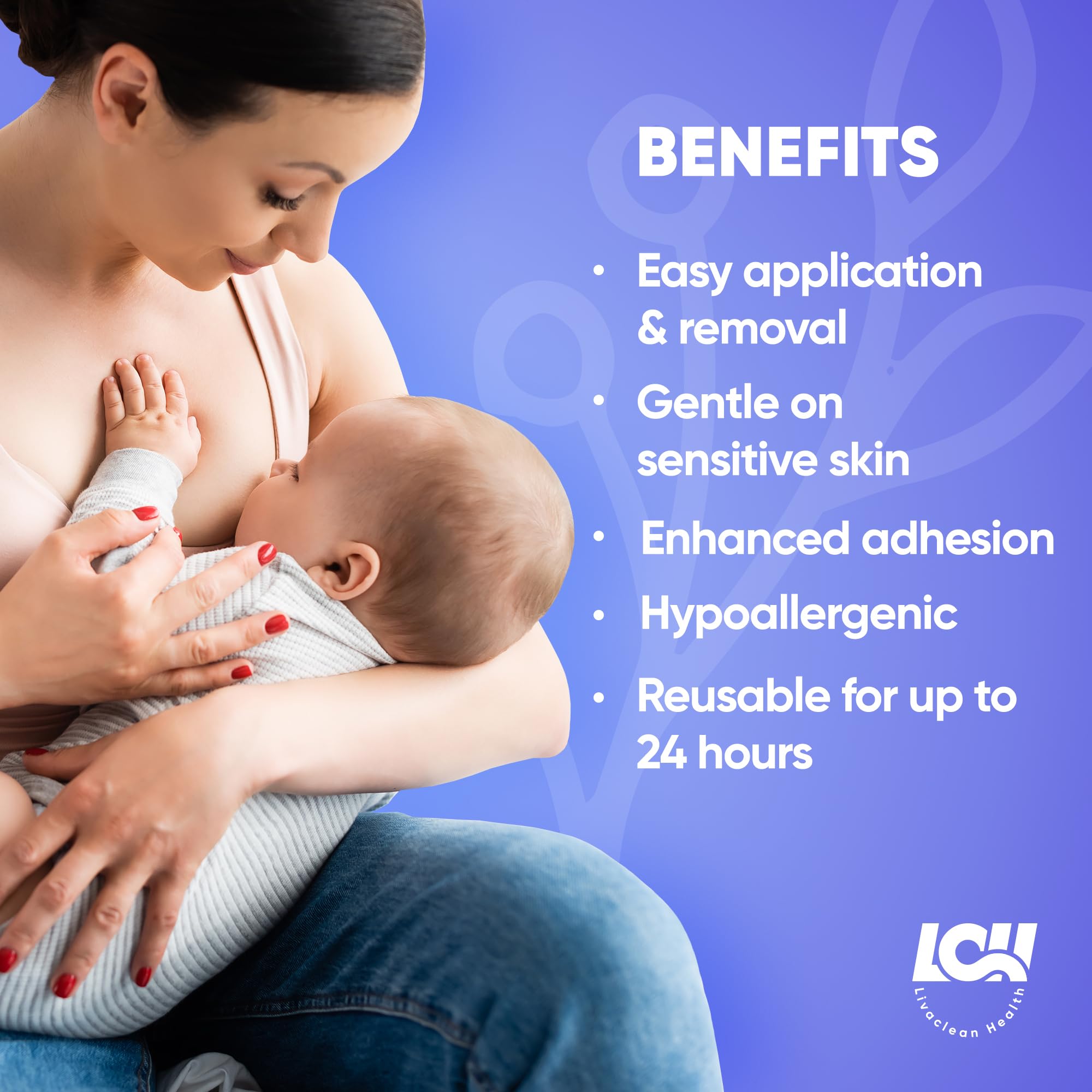 Livaclean Health reusable nipple pads offer up to 24 hours