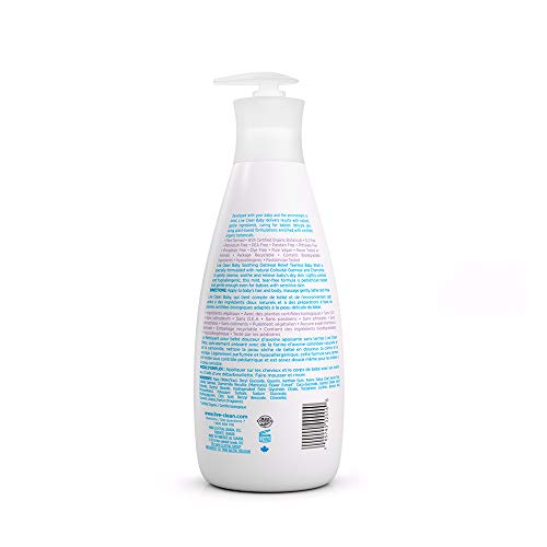Live Clean Baby Soothing Relief Wash bottle back, pediatric-friendly care with mild cleansing