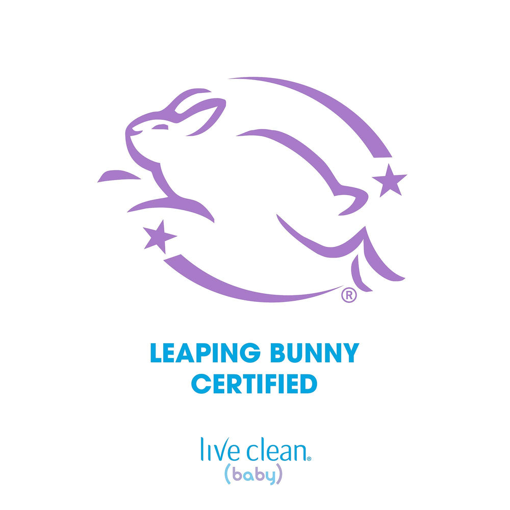 Live Clean Baby Soothing Relief Wash packaging box, eco-friendly materials and refill-ready design