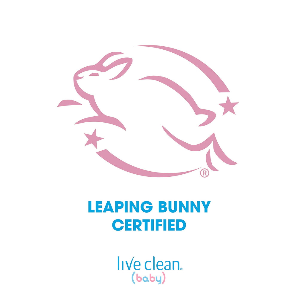 Live Clean Baby Tearless Shampoo & Wash packaging on shelf ready for bath time