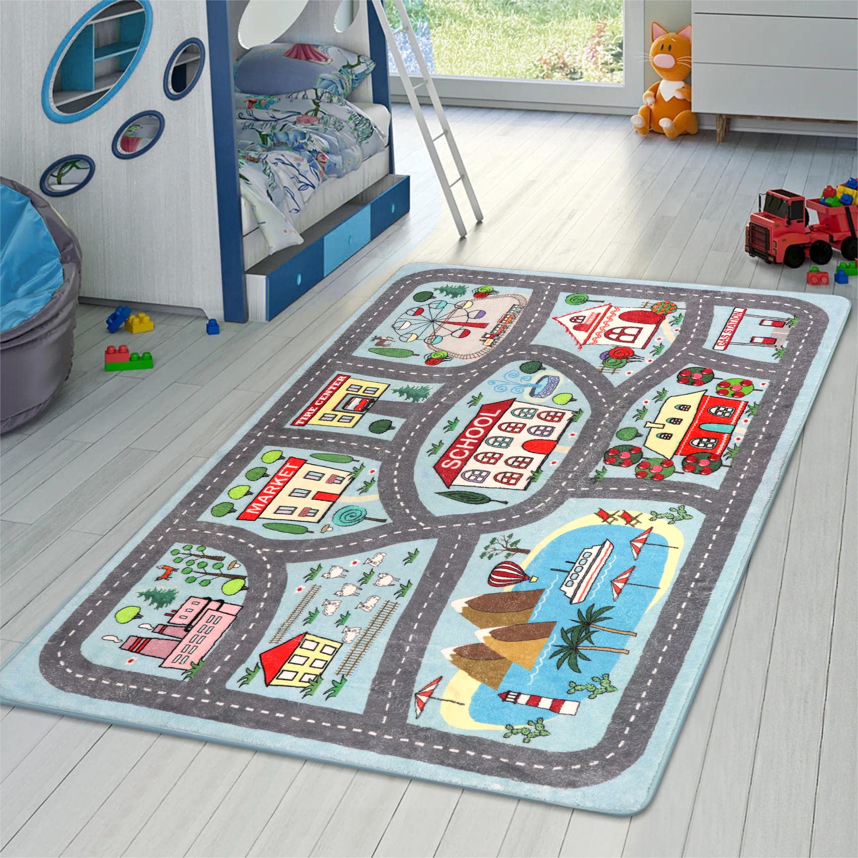 LIVEBOX car rug with 0.3 inch thickness cushions little knees