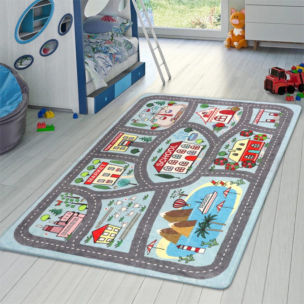 LIVEBOX car rug with 0.3 inch thickness cushions little knees