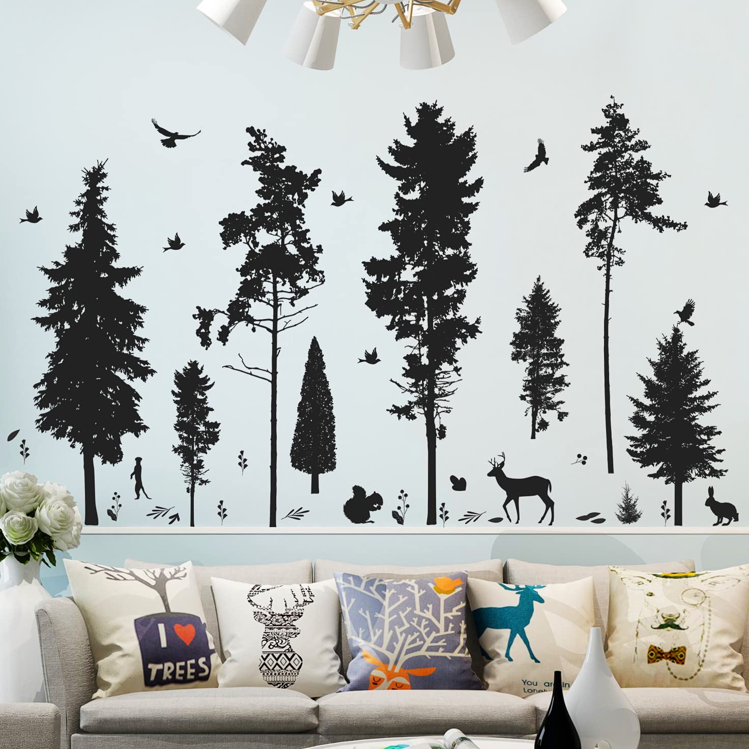 LiveGallery removable black vinyl wall decal for flexible room redesigns.