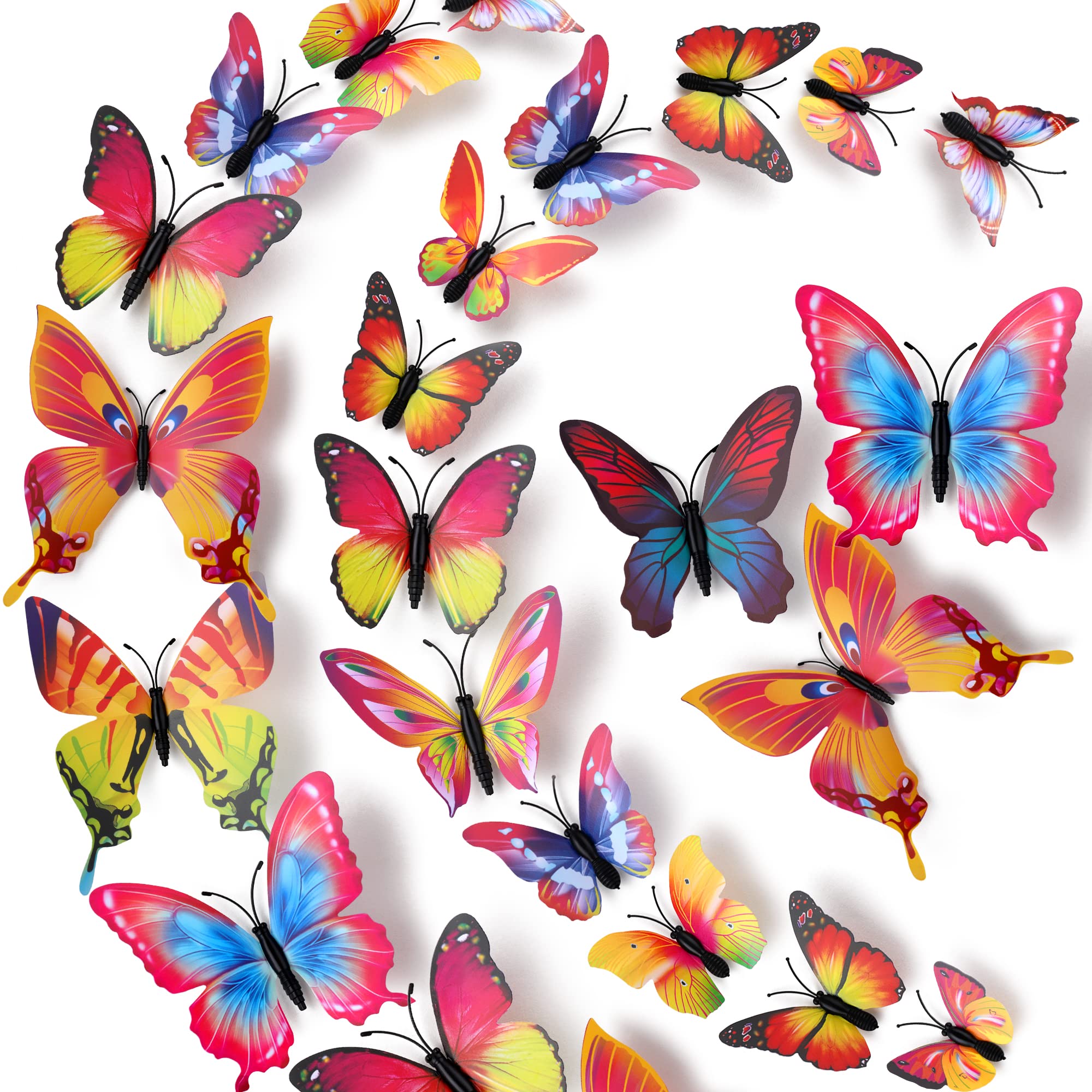 LiveGallery butterfly wall decals set brightens kids' rooms.