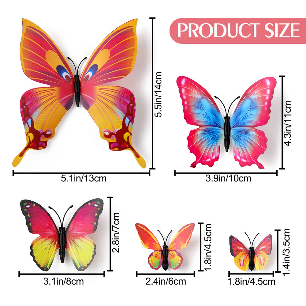 LiveGallery butterfly wall decals in different sizes for flexible styling.