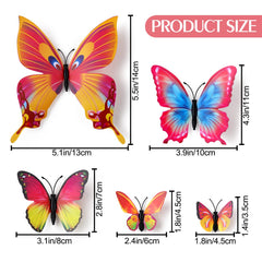 LiveGallery butterfly wall decals in different sizes for flexible styling.