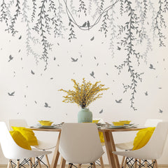 LiveGallery willow branch wall decal adds natural charm to living rooms and offices