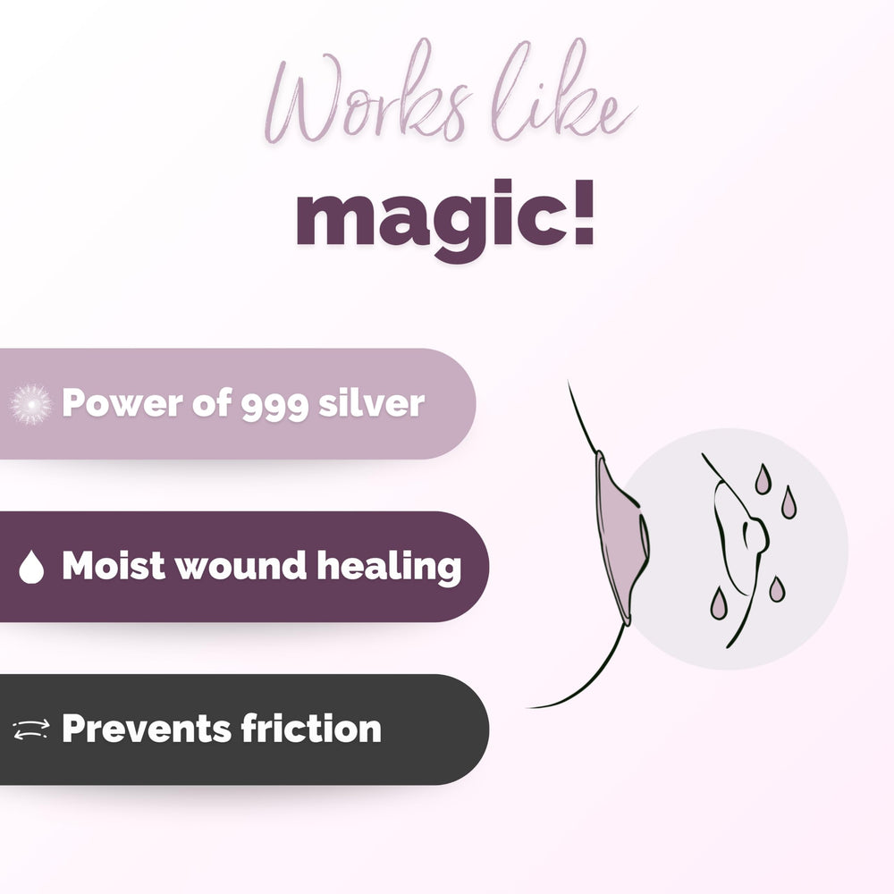 Livella Silver Nursing Cups no creams needed for care.