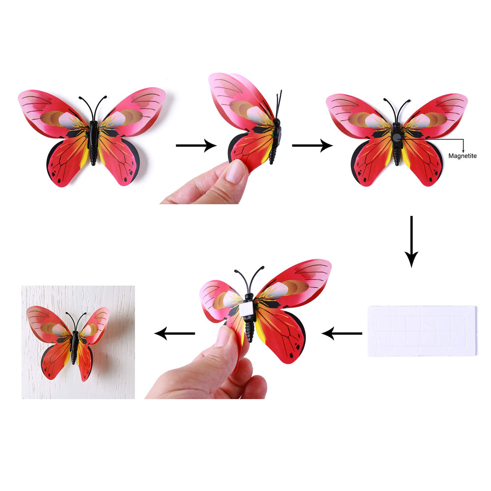 LiveGallery easy removal butterflies leave no residue for rental-friendly decor.