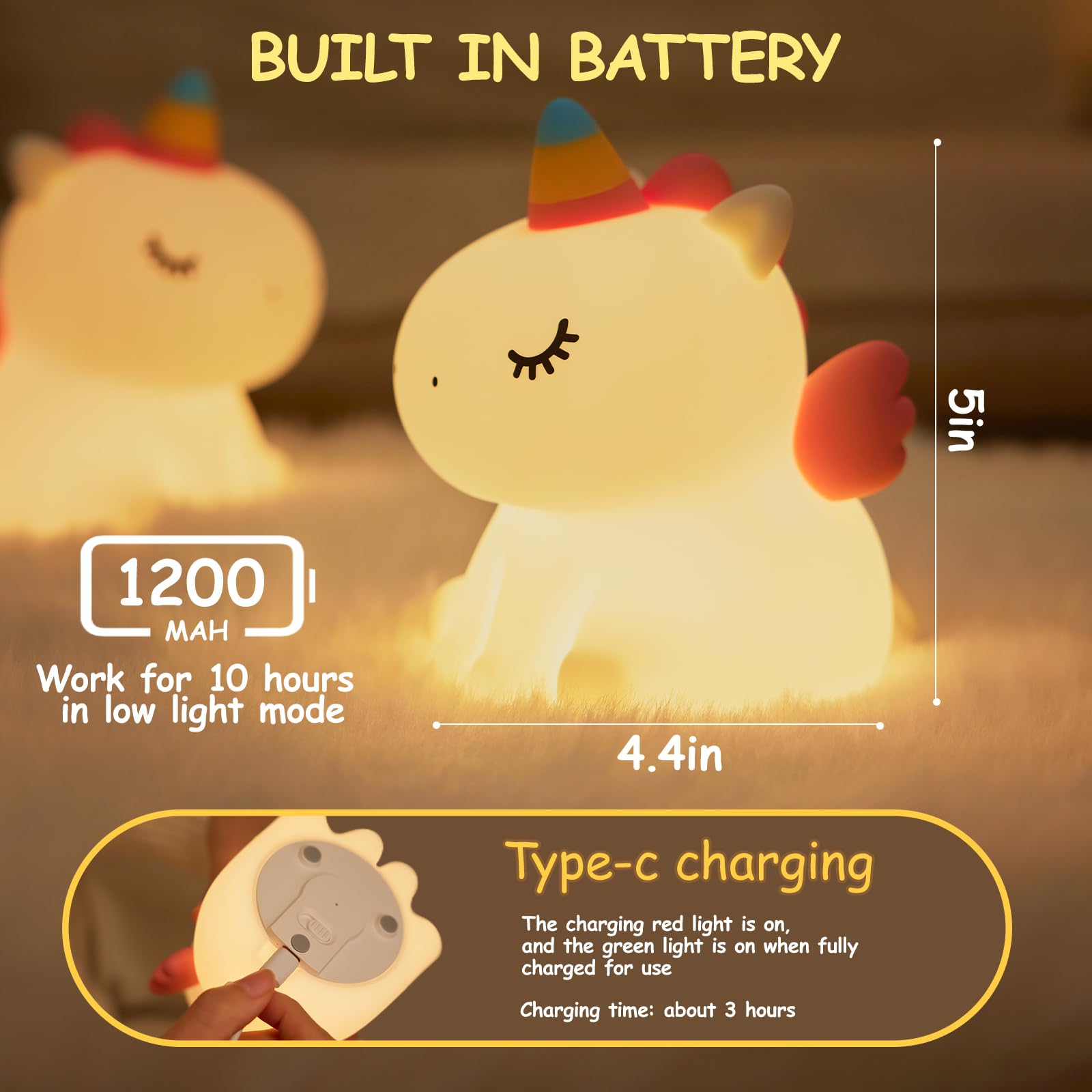 LIXIANSHI night light portable for travel and on-the-go use