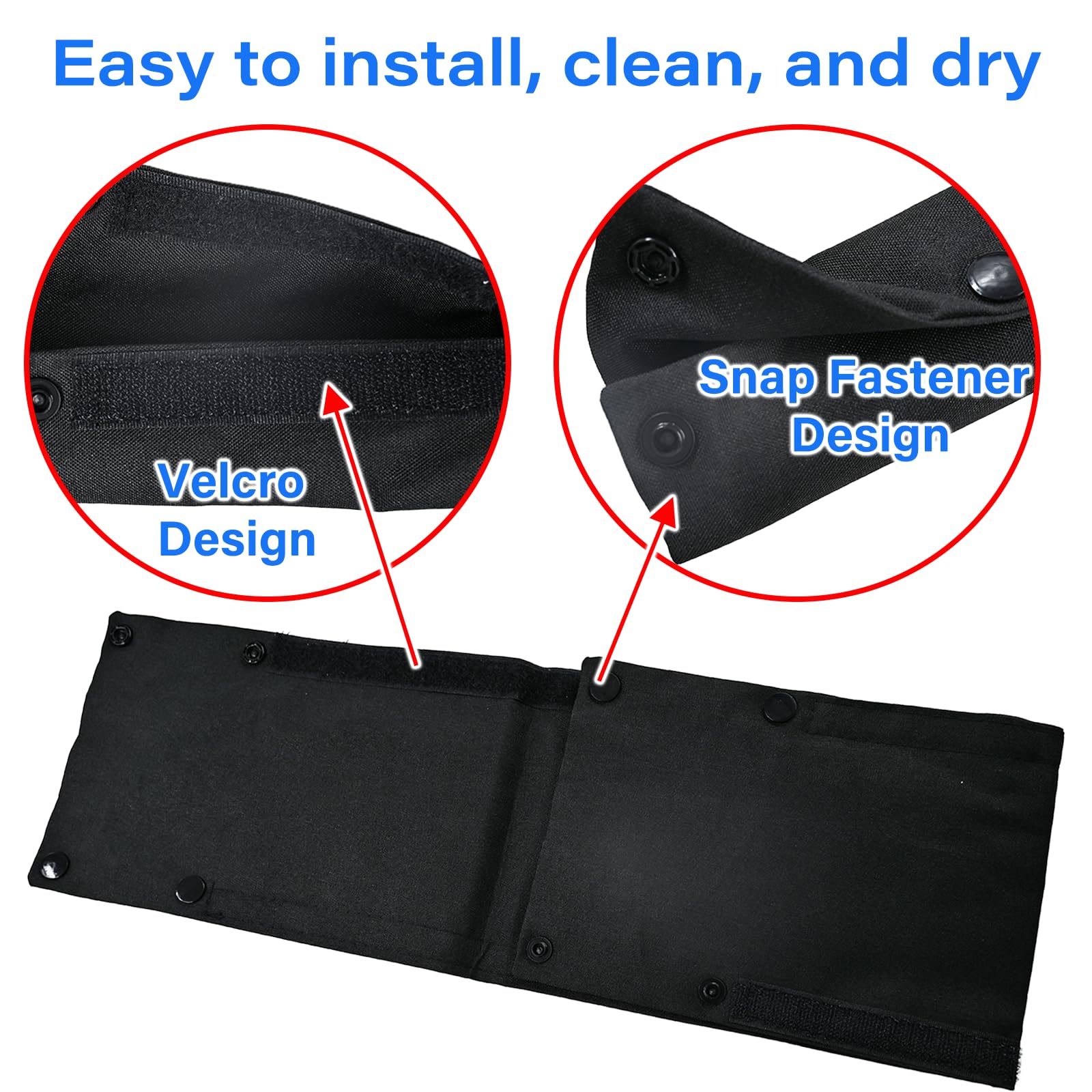 LiXiongBao pram handle protector pack emphasizes easy cleaning and maintenance.