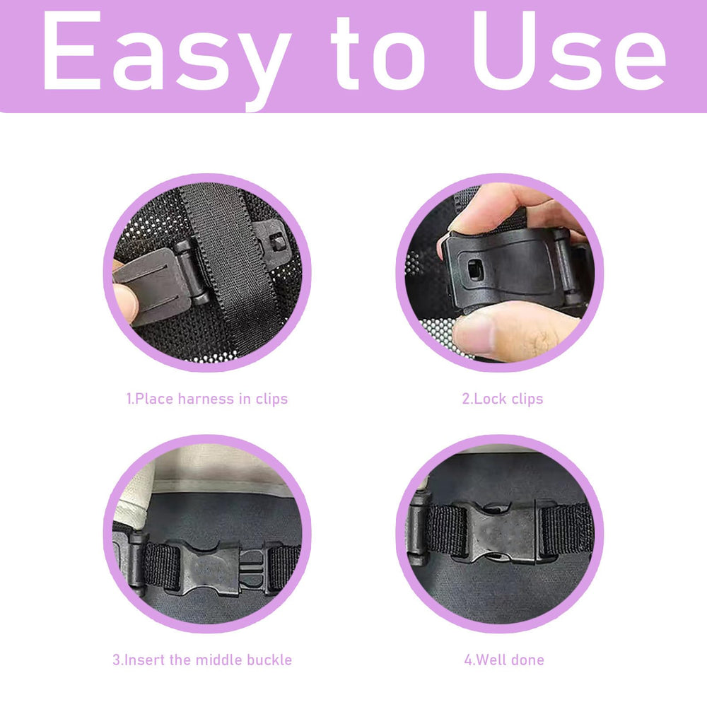 LiXiongBao harness buckle side view reveals slim, secure design