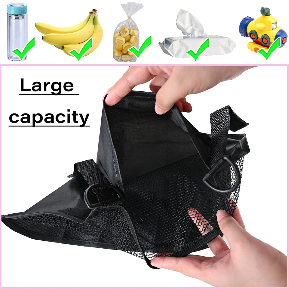 LiXiongBao anti-slip Velcro strap securing the mesh net to the stroller