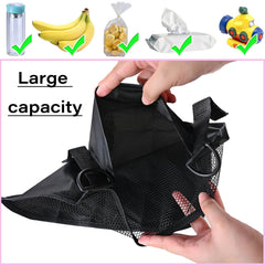 LiXiongBao anti-slip Velcro strap securing the mesh net to the stroller