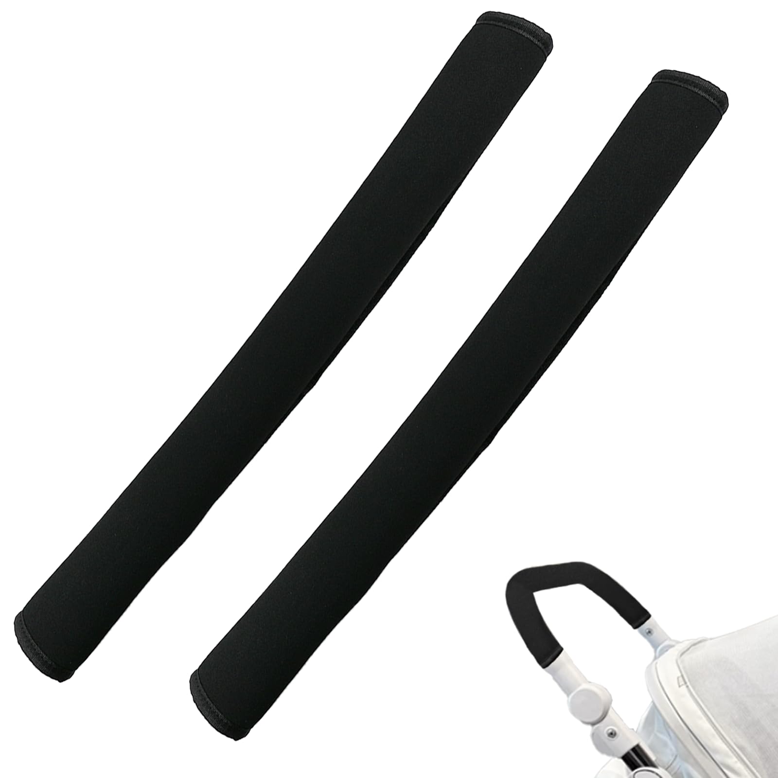 LiXiongBao stroller handlebar cover front view with soft grip for comfortable strolling