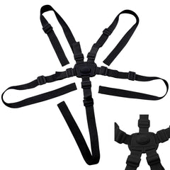 LiXiongBao universal 5-point harness seat belt easy-to-install travel-ready safety for high chairs
