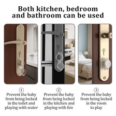 LJHYSD deadbolt cover promotes kid safety by preventing turning the bolt.
