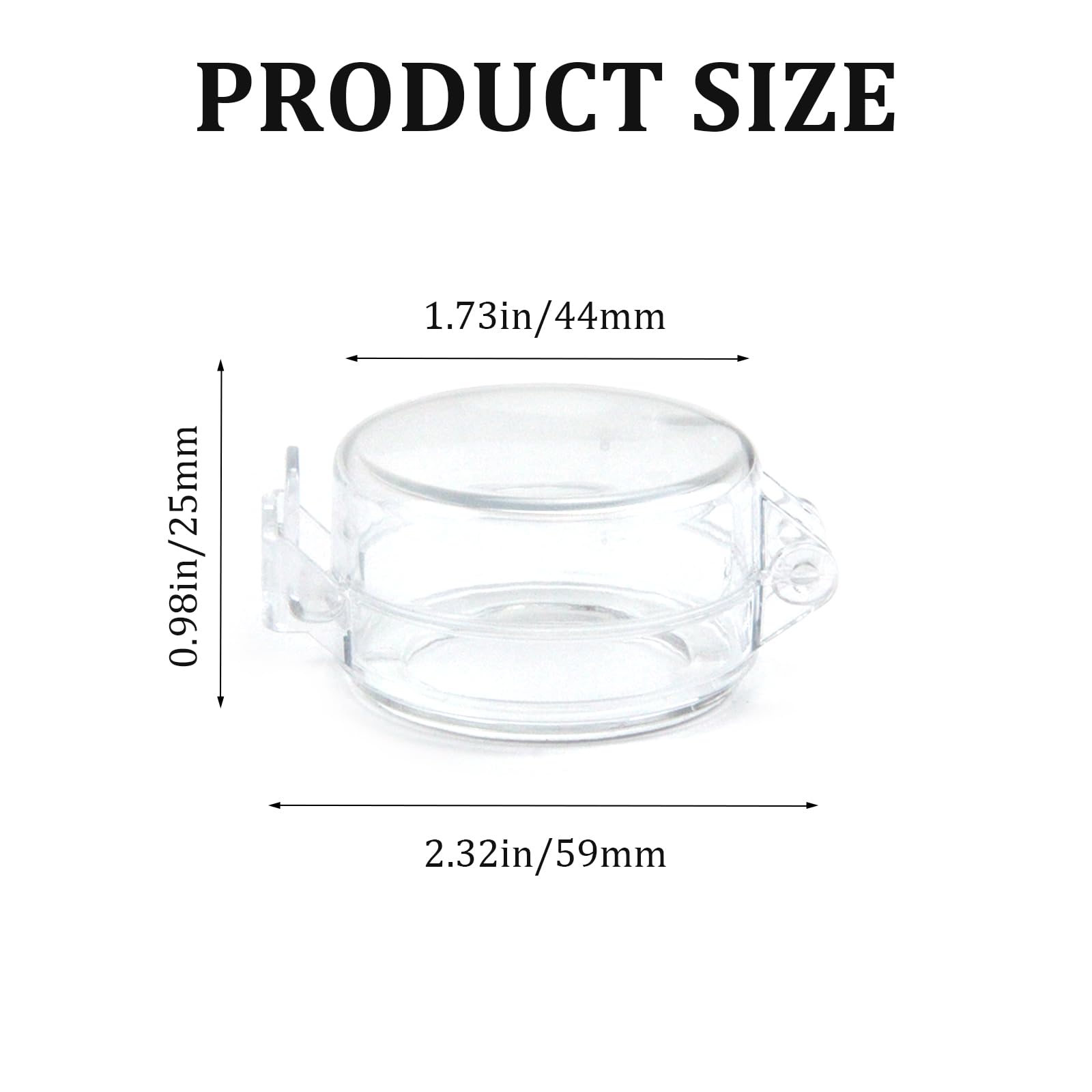 LJHYSD deadbolt cover transparent design preserves decor while showing lock status.