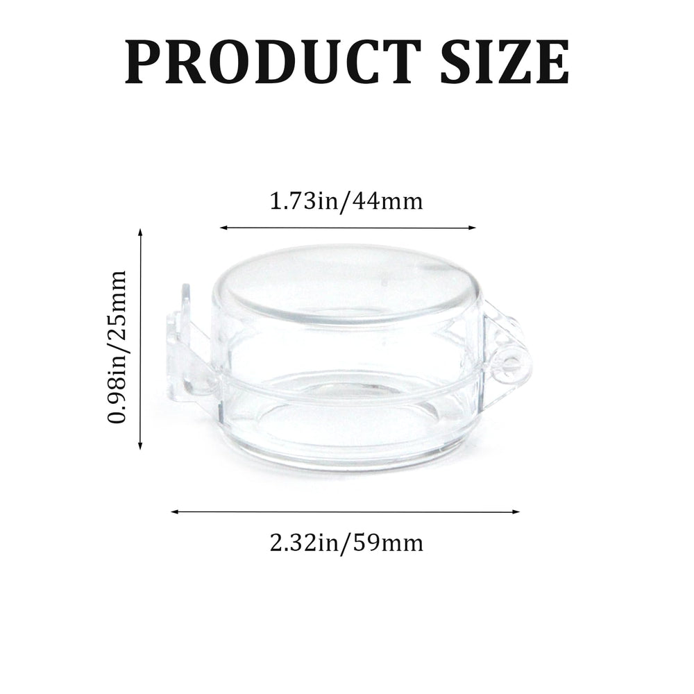 LJHYSD deadbolt cover transparent design preserves decor while showing lock status.