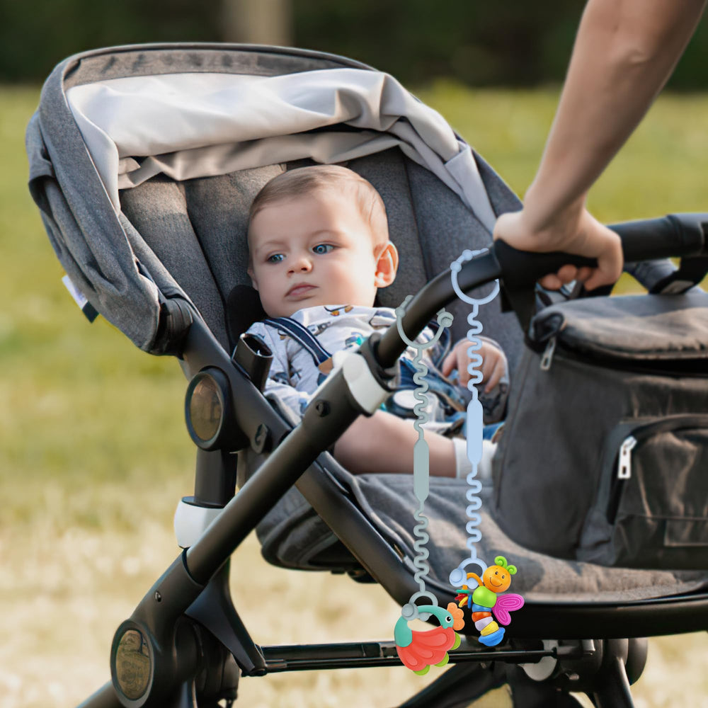 LJOWJVA Toy Straps bottle holder attaches to carriers for easy feeding access