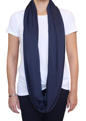 LK Baby infinity scarf fabric closeup shows baby-safe AZO-free material
