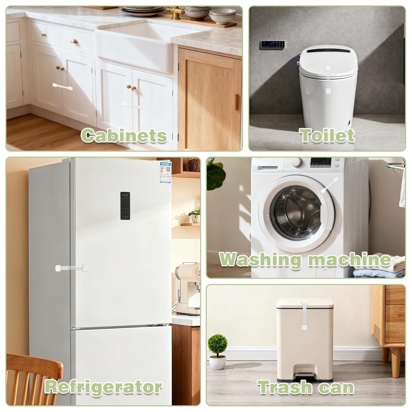 LKbeuuu cabinet locks retractable strap extended to fit adjustable lengths